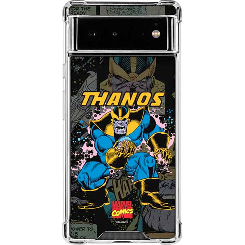 Marvel Classic Comics Thanos Google Pixel 6 Clear Case